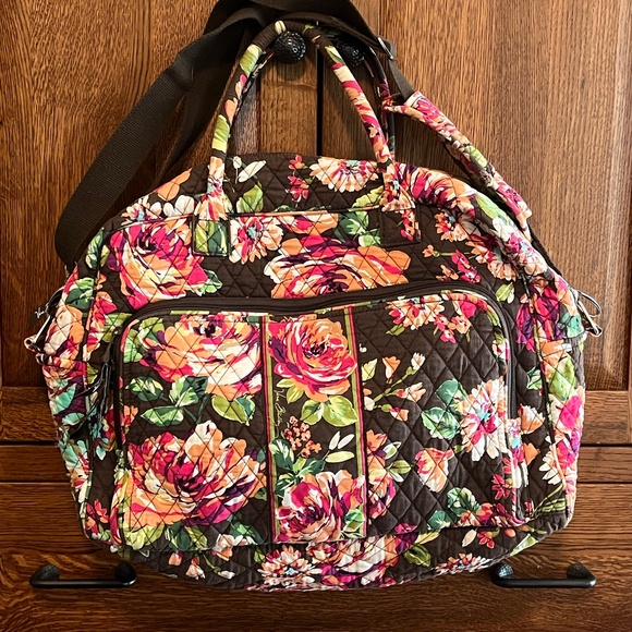 Vera Bradley weekender English rose - Picture 1 of 5